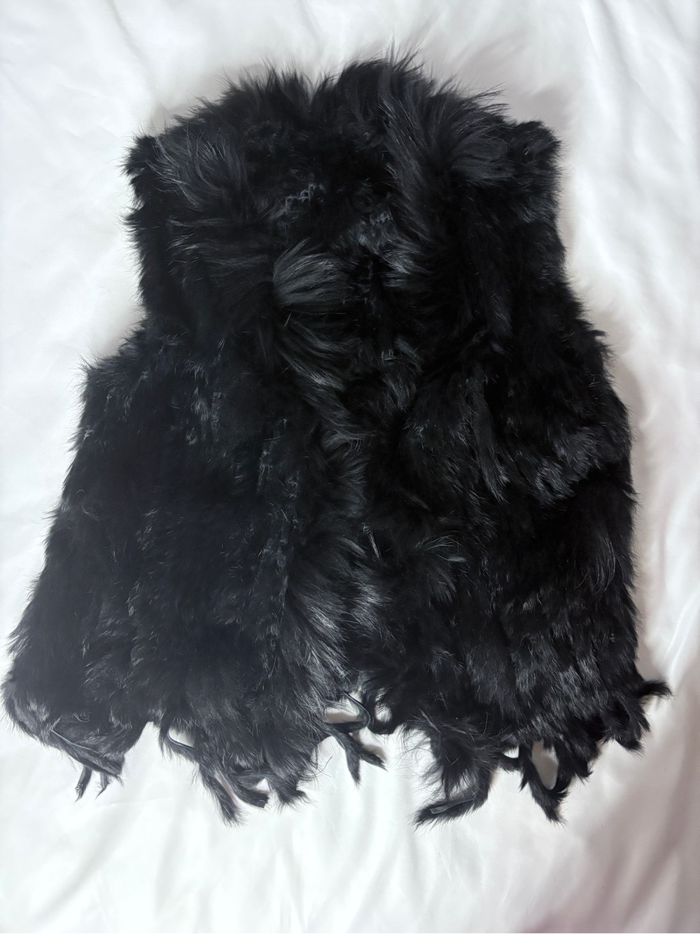 Black Fur Vest